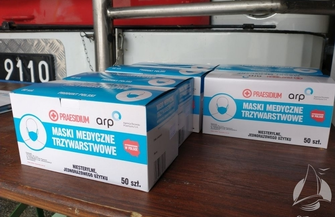 Punkt Odbioru Maseczek Ochronnych w Sławie FOTO