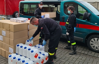 Dystrybucja środków ochrony indywidualnej do parafii na terenie powiatu wschowskiego