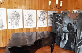 Wystawa CZERNIĄ BIELĄ Przemek Adamowski ZAPOWIEDŹ