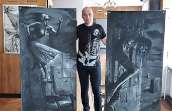 Wystawa CZERNIĄ BIELĄ Przemek Adamowski ZAPOWIEDŹ