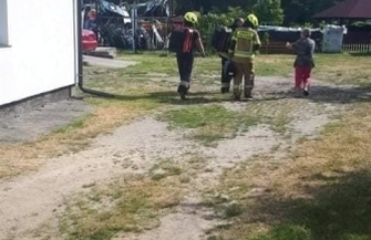 Akcja ratunkowa z udziałem helikoptera w Lubiatowie ZDJĘCIA