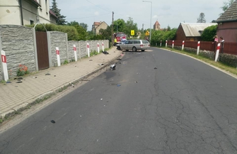 Czołowe zderzenie w Krzepielowie.