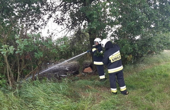 Ktośpodpalił śmieci w Krzepielowie ZDJĘCIA