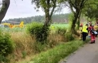 Wypadek drogowy między Lipinkami a Krążkowem ZDJĘCIA