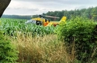 Wypadek drogowy między Lipinkami a Krążkowem ZDJĘCIA