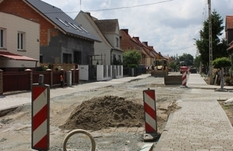 Postępują prace na ulicy Ogrodowej w Szlichtyngowej ZDJĘCIA