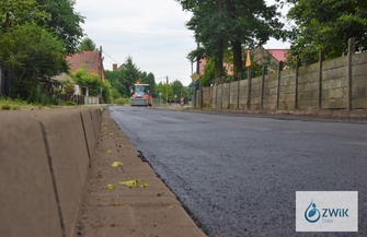 Nowy asfalt w Krążkowie ZDJĘCIA