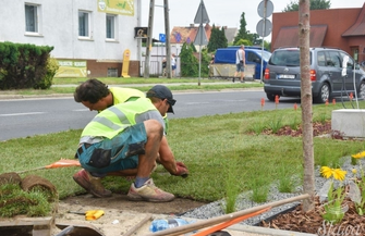 Zielony pasaż w Sławie