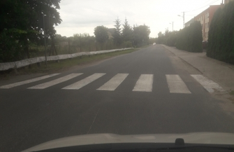 Nowe oznakowanie na odcinku drogi Stare Drzewce Konradowo