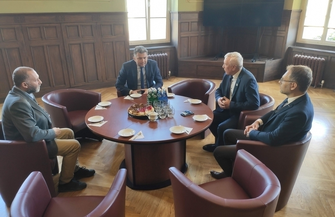 Wizyta Prezesa Polskiego Związku Koszykówkiwe Wschowie ZDJĘCIA