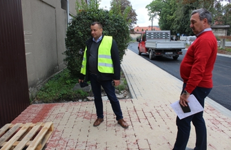 Ulica Dworcowa z nową nawierzchnią