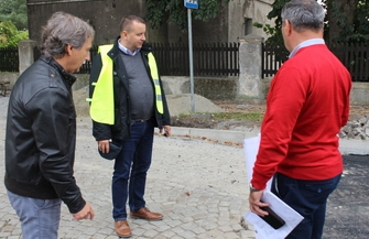 Ulica Dworcowa z nową nawierzchnią