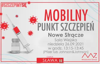 Gmina Sława W tych miejscowościach stanie Mobilny Punkt Szczepień