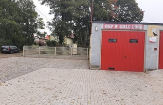 Nowe ogrodzenie przy remizie OSP Gola ZDJĘCIA