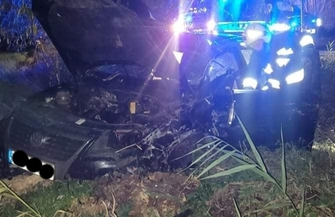 Kierowca dachował na trasie Lubiatów - Lubugoszcz ZDJĘCIA