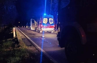 Kierowca dachował na trasie Lubiatów - Lubugoszcz ZDJĘCIA