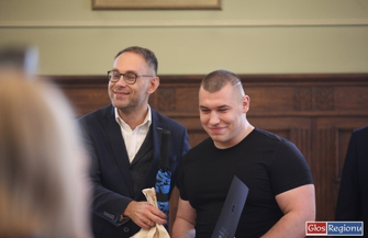 Gmina Wschowa Najlepsi sportowcy spotkali sięw ratuszu FILM