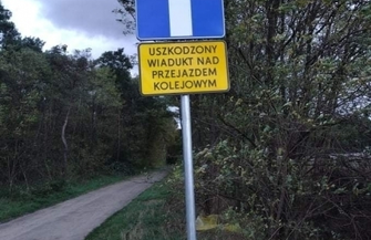 Uwaga Wiadukt grozi zawaleniem ZDJĘCIA