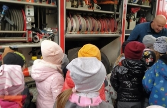 OSP Siedlnica odwiedziła przedszkolaków ZDJĘCIA