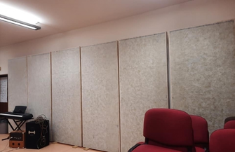 Panele akustyczne zamontowane ZDJĘCIA