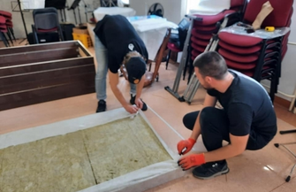 Panele akustyczne zamontowane ZDJĘCIA