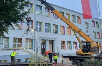 Remont schodów w SP1.