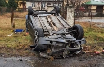 Uwaga Dachowanie na odcinku Radzyń-Tarnówek ZDJĘCIA