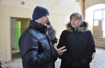 Wizytacja w sławskim pałacu