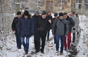 Wizytacja w sławskim pałacu