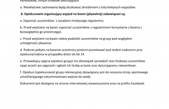 Darmowe wyjazdy na basen do Głogowa.