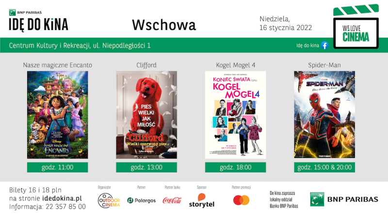 BNP Paribas Idę do kina we Wschowie REPERTUAR