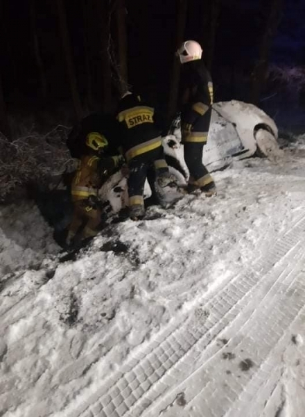 Kolizja na trasie Lubogoszcz - Lubiatów ZDJĘCIA