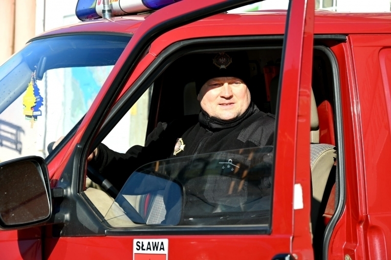 OSP Sława przekazała pojazd dla Strażaków z Ukrainy