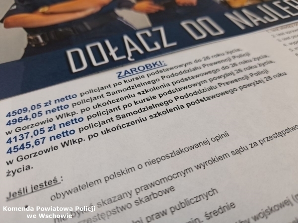Wschowska Policja prowadzi otwarty nabór
