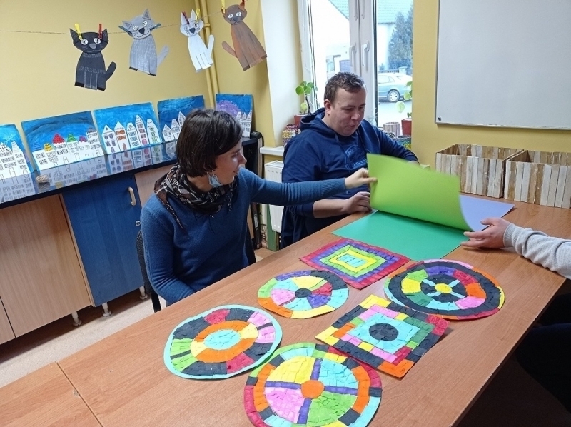Zajęcia plastyczne w SOSW.