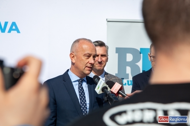 Konferencja prasowa dotycząca rozbudowy drogi w Tylewicach VIDEO