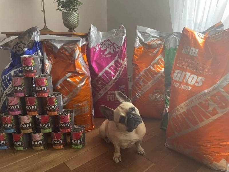 Darowizna w postaci karmy od naszej czempionki Papaya