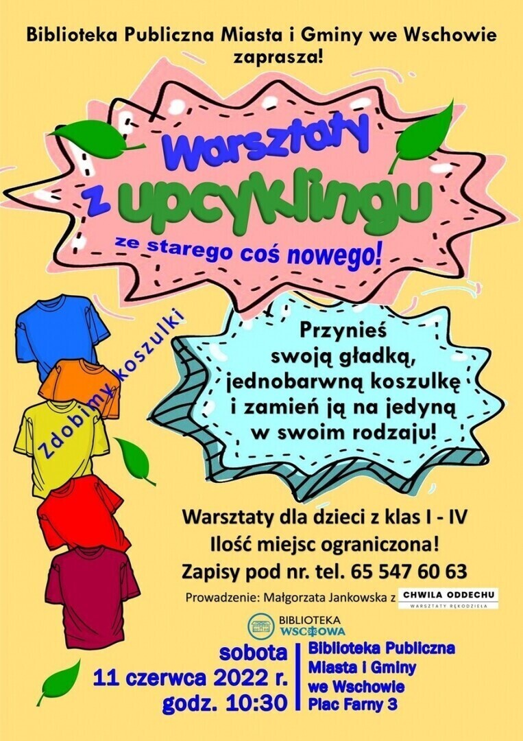 Warsztaty z upcyklingu dla dzieci ZAPOWIEDŹ