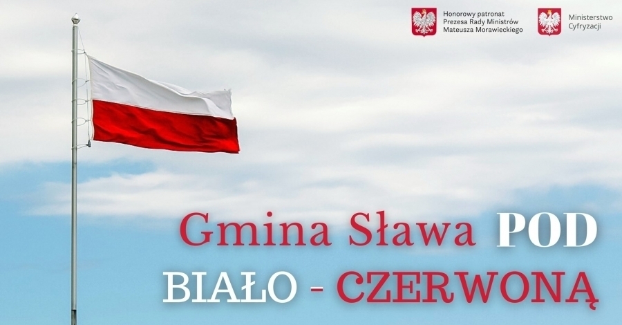 Zdjęcie 1: Gmina Sława pod Biało-Czerwoną! 