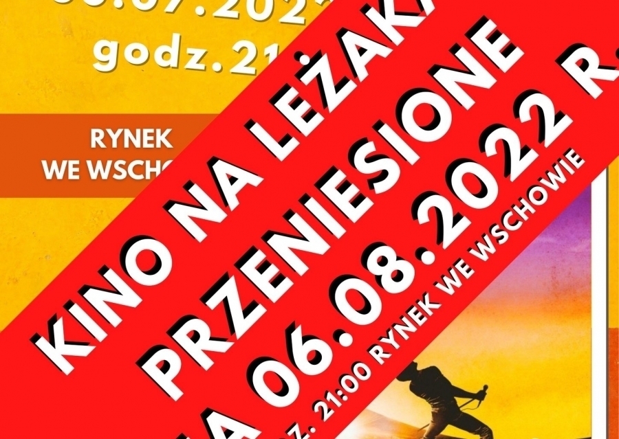 Kino na leżakach we Wschowie przeniesione