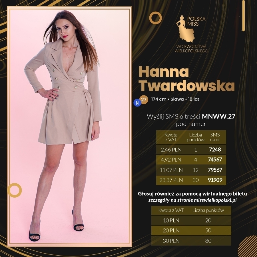 Hanna Twardowska w Finale Miss Nastolatek Woj. Wielkopolskiego 2022