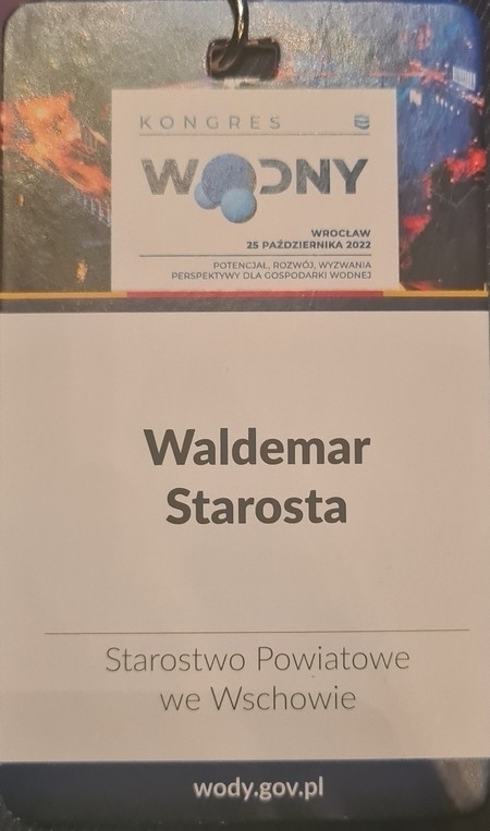 Wicestarosta na Kongresie Wodnym