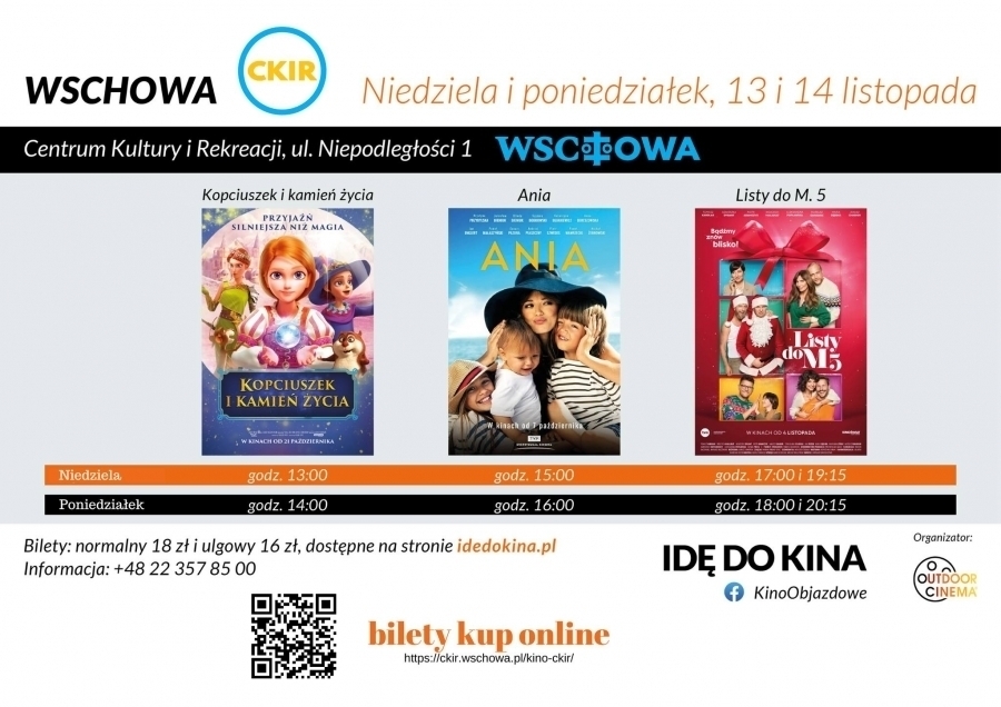 Zdjęcie 1: „Idę do kina“ we Wschowie - „Listy do M. 5“, „Ania“, „Kopciuszek i kamień życia“