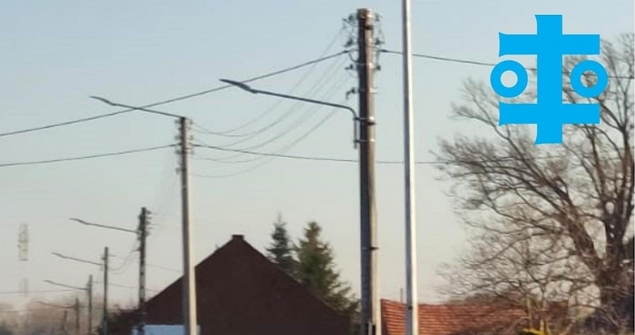 Zdjęcie 1: Trwa montaż oświetlenia w Tylewicach i Przyczynie Górnej