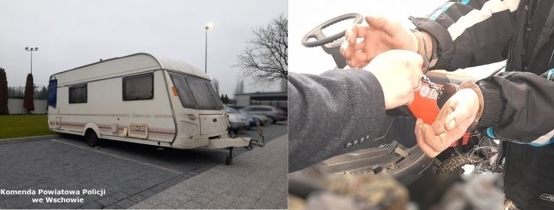 Wschowscy policjanci odzyskali skradzionąprzyczepękempingową