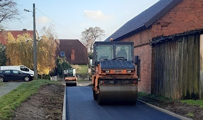 Postęp prac w ramach przebudowy drogi w Goli
