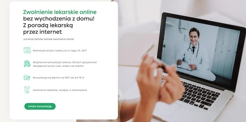 Czy zwolnienie lekarskie uzyskane przez internet jest akceptowane przez pracodawców