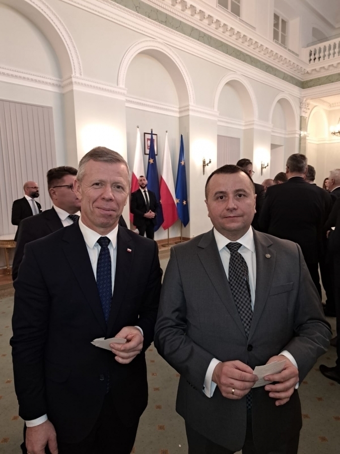 Starosta Wschowski Andrzej Bielawski uczestniczył w spotkaniu wigilijnym