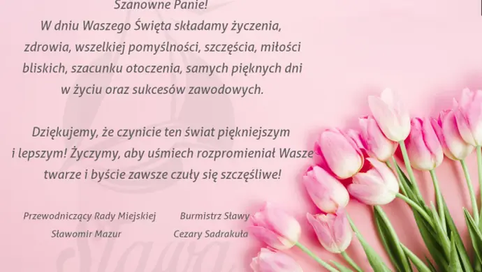 Życzenia od przedstawicieli sławskiego samorządu