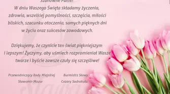 Życzenia od przedstawicieli sławskiego samorządu
